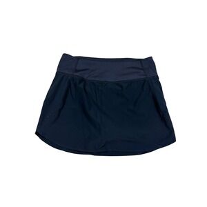 Athleta Run With It Skort Black Activewear Running Tennis pickleball Skirt Small